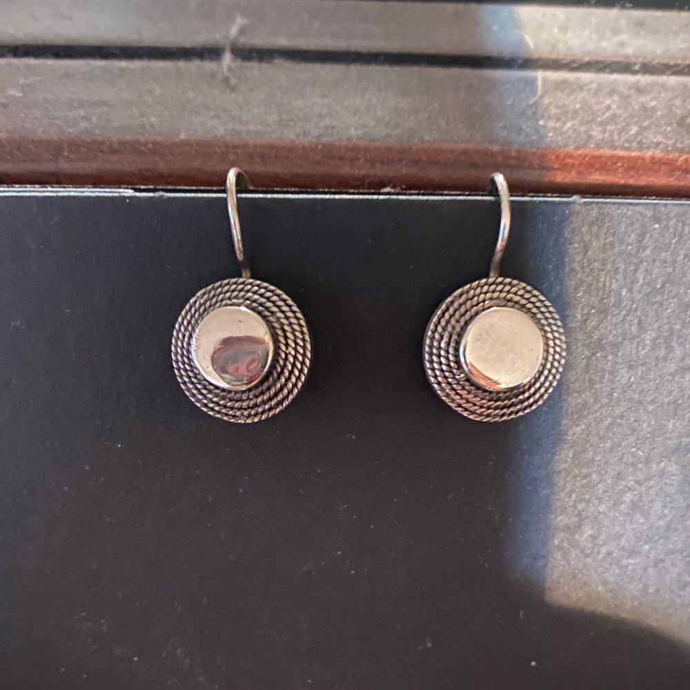Sterling silver dangle earrings